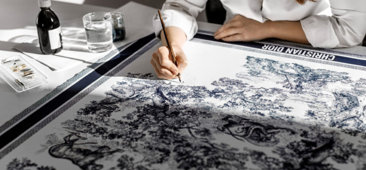 Как создаются шелковые платки Dior — фотографии, видео :: Вещи :: РБК Стиль